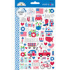 Doodlebug Design - Yankee Doodle Collection - Cardstock Stickers - Mini Icons