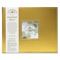 Doodlebug Design - 8 x 8 Storybook Album - Gold