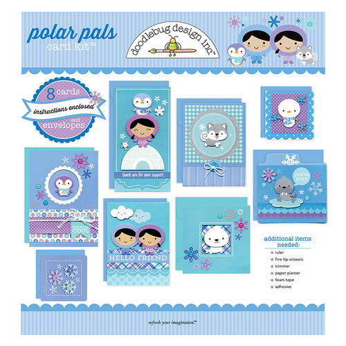 Doodlebug Design - Card Kit - Polar Pals - All Occasion