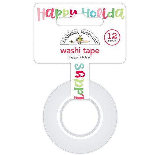Doodlebug Design - Milk and Cookies Collection - Christmas - Washi Tape - Happy Holidays