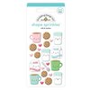 Doodlebug Design - Milk and Cookies Collection - Christmas - Sprinkles - Self Adhesive Enamel Shapes - Milk and Cookies
