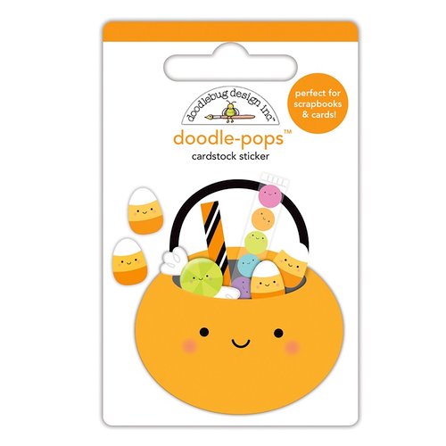 Doodlebug Design - Booville Collection - Halloween - Doodle-Pops - 3 Dimensional Cardstock Stickers - Trick or Treats