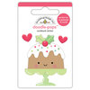 Doodlebug Design - Milk and Cookies Collection - Christmas - Doodle-Pops - 3 Dimensional Cardstock Stickers - Christmas Cake