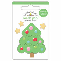 Doodlebug Design - Milk and Cookies Collection - Christmas - Doodle-Pops - 3 Dimensional Cardstock Stickers - Sweet Spruce