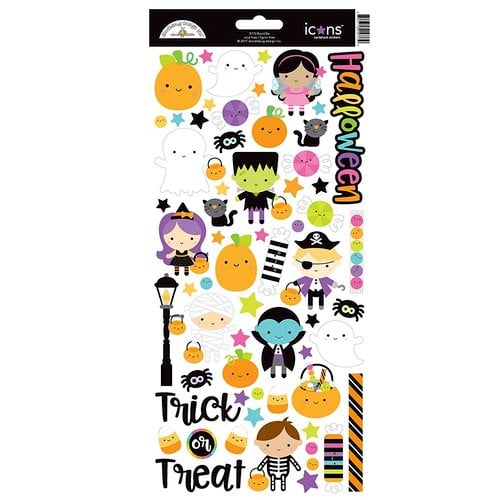 Doodlebug Design - Booville Collection - Halloween - Cardstock Stickers - Icons