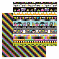 Doodlebug Design - Booville Collection - Halloween - 12 x 12 Double Sided Paper - Spellbound