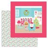 Doodlebug Design - Milk and Cookies Collection - Christmas - 12 x 12 Double Sided Paper - Pastel Starlights