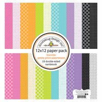 Doodlebug Design - Booville Collection - Halloween - 12 x 12 Paper Pack - Petite Print Assortment