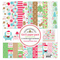 Doodlebug Design - Milk and Cookies Collection - Christmas - 12 x 12 Paper Pack