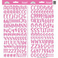 Doodlebug Design - Cardstock Stickers - Abigail - Bubblegum