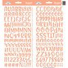 Doodlebug Design - Cardstock Stickers - Abigail - Coral
