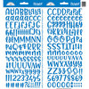 Doodlebug Design - Cardstock Stickers - Abigail - Blue Jean