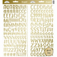 Doodlebug Design - Cardstock Stickers - Abigail - Gold Foil