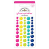 Doodlebug Design - Hello Collection - Glitter Sprinkles - Self Adhesive Enamel Dots - Hello Assortment