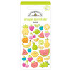 Doodlebug Design - Sweet Summer Collection - Sprinkles - Self Adhesive Enamel Shapes - Fun Fruit