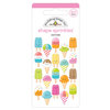 Doodlebug Design - Sweet Summer Collection - Stickers - Sprinkles - Self Adhesive Enamel Shapes - Cool Treats
