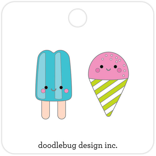 Doodlebug Design - Sweet Summer Collection - Collectible Pins - Summer Treats