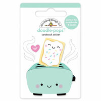 Doodlebug Design - So Punny Collection - Doodle-Pops - 3 Dimensional Cardstock Stickers - Toaster Time