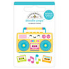 Doodlebug Design - Sweet Summer Collection - Doodle-Pops - 3 Dimensional Cardstock Stickers - Boom Box