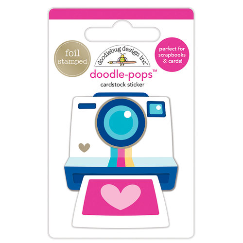 Doodlebug Design - Hello Collection - Doodle-Pops - 3 Dimensional Cardstock Stickers with Foil Accents - Oh Snap