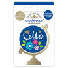 Doodlebug Design - Hello Collection - Doodle-Pops - 3 Dimensional Cardstock Stickers with Foil Accents - Hello World