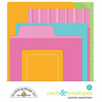Doodlebug Design - Sweet Summer Collection - Create-A-Card - Cards and Envelopes - Summer Assortment