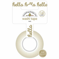 Doodlebug Design - Hello Collection - Washi Tape - Hello with Foil Accents
