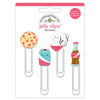Doodlebug Design - So Punny Collection - Jelly Clips - Fast Foodies