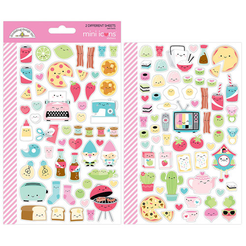 Doodlebug Design - So Punny Collection - Cardstock Stickers - Mini Icons