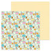 Doodlebug Design - So Punny Collection - 12 x 12 Double Sided Paper - Waffley Cute
