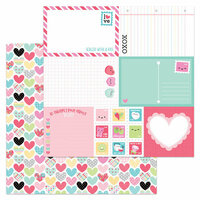Doodlebug Design - So Punny Collection - 12 x 12 Double Sided Paper - Work of Heart