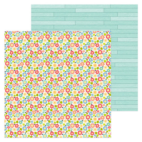 Doodlebug Design - Down on the Farm Collection - 12 x 12 Double Sided Paper - Country Garden