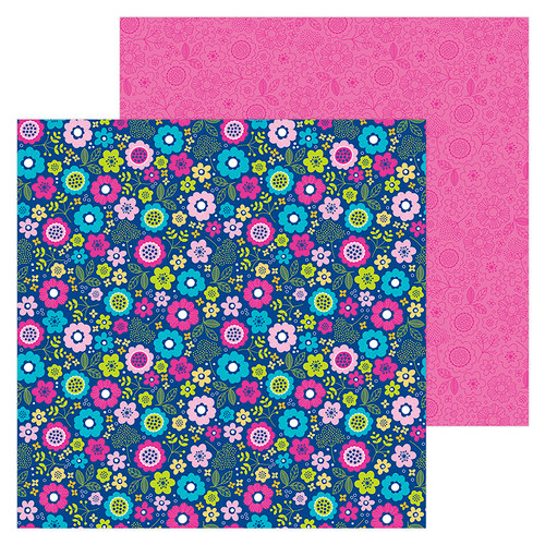 Doodlebug Design - Hello Collection - 12 x 12 Double Sided Paper - Beautiful Blooms