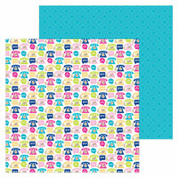 Doodlebug Design - Hello Collection - 12 x 12 Double Sided Paper - Hello There