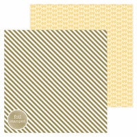 Doodlebug Design - Hello Collection - 12 x 12 Double Sided Paper with Foil Accents - Good as Gold