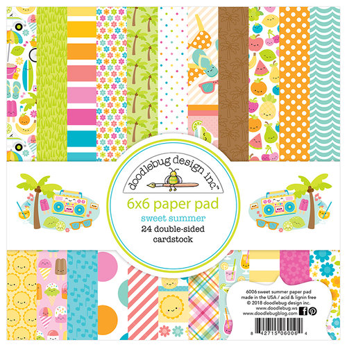 Doodlebug Design - Sweet Summer Collection - 6 x 6 Paper Pad