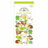 Doodlebug Design - So Much Pun Collection - Sprinkles - Self Adhesive Enamel Shapes - Otterly Adorable