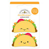 Doodlebug Design - So Much Pun Collection - Doodle-Pops - 3 Dimensional Cardstock Stickers - Taco-bout Fun