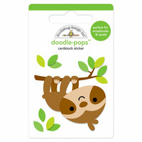 Doodlebug Design - So Much Pun Collection - Doodle-Pops - 3 Dimensional Cardstock Stickers - Hang in There