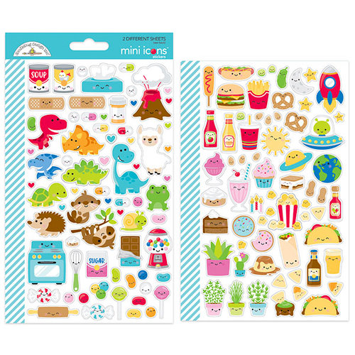 Doodlebug Design - So Much Pun Collection - Cardstock Stickers - Mini Icons