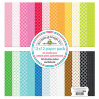 Doodlebug Design - So Much Pun Collection - 12 x 12 Paper Pack - Petite Print