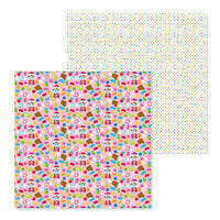 Doodlebug Design - So Much Pun Collection - 12 x 12 Double Sided Paper - Sweet Stuff