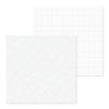 Doodlebug Design - Petite Prints Collection - 12 x 12 Double Sided Paper - Floral and Graph - Lily White
