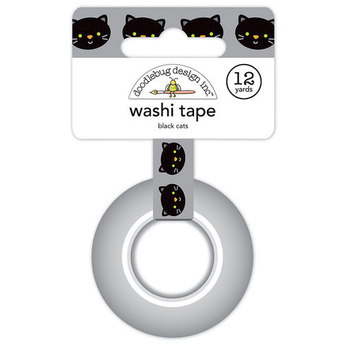 Doodlebug Design - Pumpkin Party Collection - Halloween - Washi Tape - Black Cats