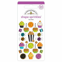 Doodlebug Design - Pumpkin Party Collection - Halloween - Sprinkles - Self Adhesive Enamel Shapes - Tiny Treats