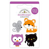 Doodlebug Design - Pumpkin Party Collection - Halloween - Doodle-Pops - 3 Dimensional Cardstock Stickers - Forest Friends