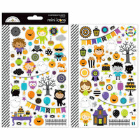 Doodlebug Design - Pumpkin Party Collection - Halloween - Cardstock Stickers - Mini Icons