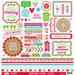 Doodlebug Design - Christmas Town Collection - 12 x 12 Cardstock Stickers - This and That