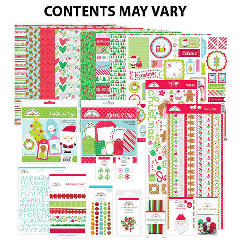 Doodlebug Design - Christmas - 12 x 12 Value Bundle - Here Comes Santa Claus