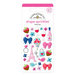Doodlebug Design - French Kiss Collection - Sprinkles - Self Adhesive Enamel Shapes - French Kiss